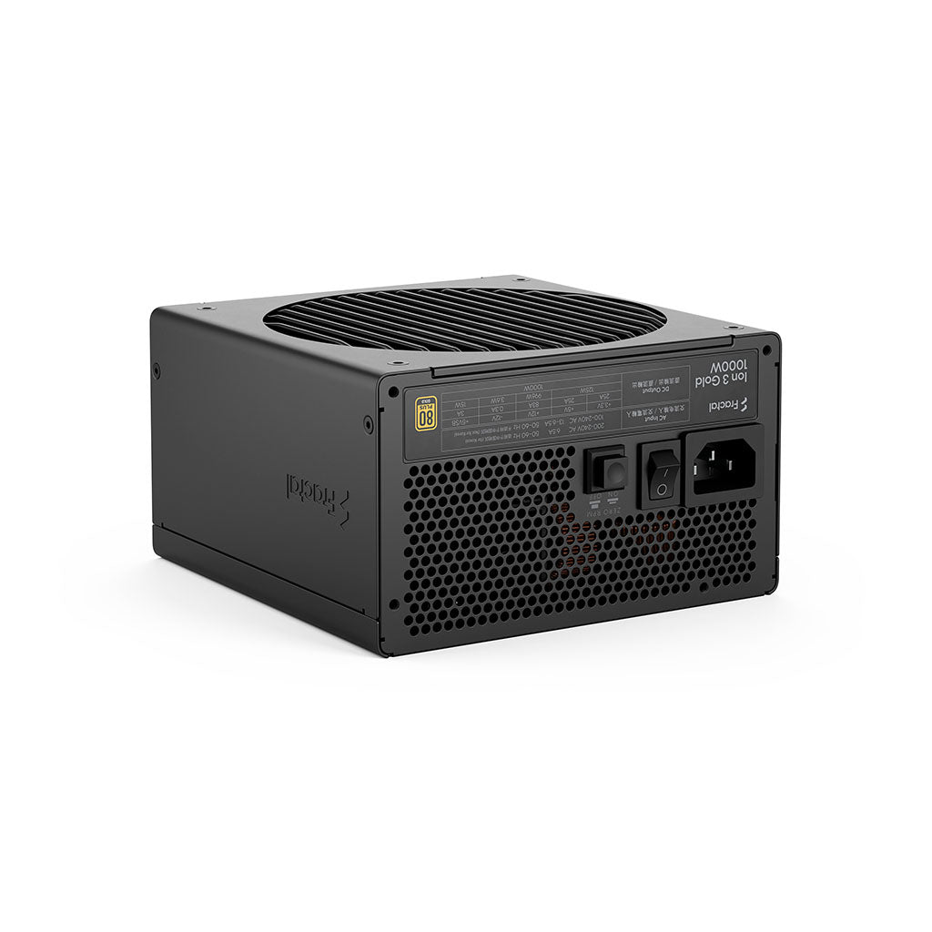 Fractal Design Ion 3 Gold 1000W 80+ Gold PCIe 5.1 ATX 3.1 Fully Modular Power Supply - Black(FD-P-IA3G-100) - 3