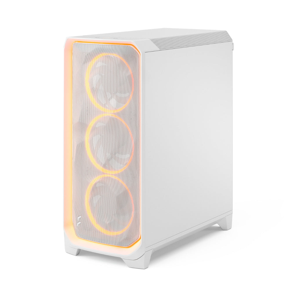 Fractal Design Meshify 3 Tempered Glass E-ATX Mid Tower Case - Ambience Pro RGB White TG Clear Tint(FD-C-MES3A-05) - 2