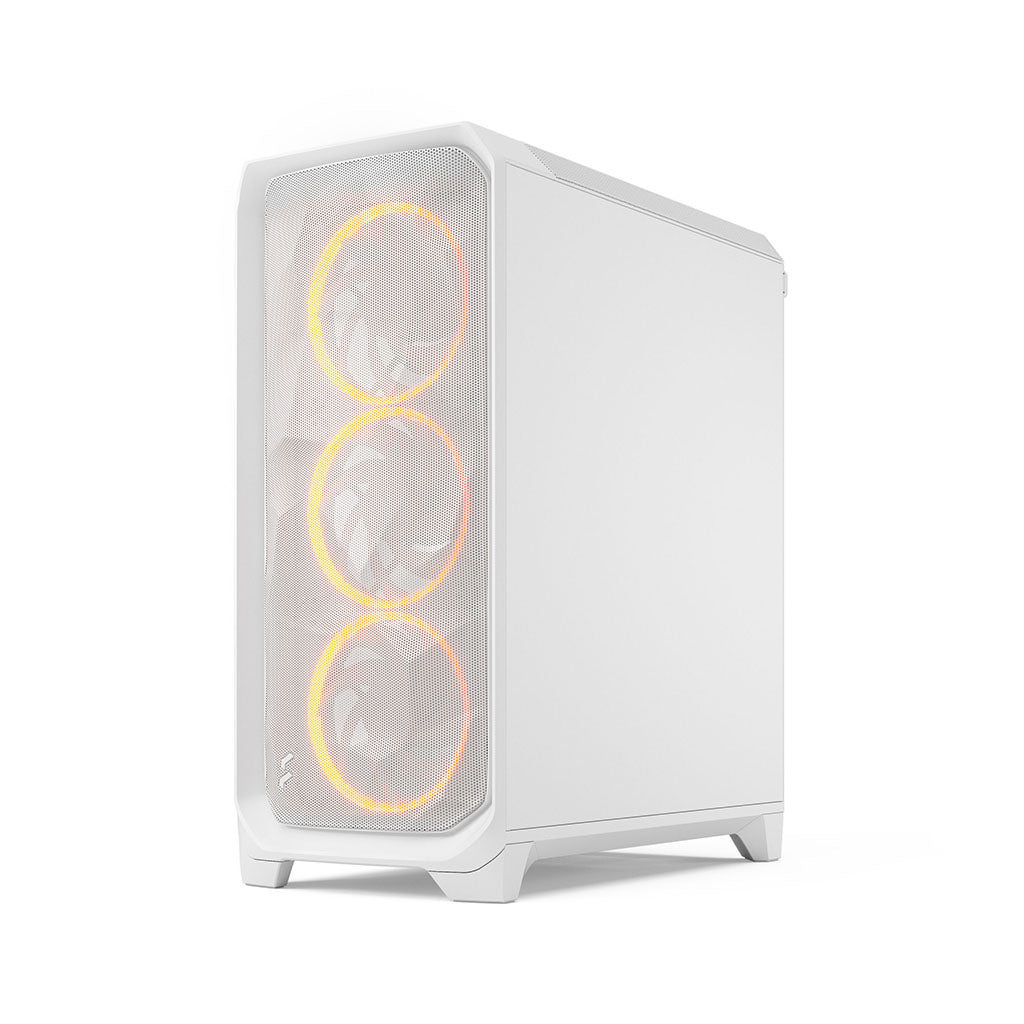 Fractal Design Meshify 3 Tempered Glass E-ATX Mid Tower Case - White RGB TG Clear Tint(FD-C-MES3A-07) - 2