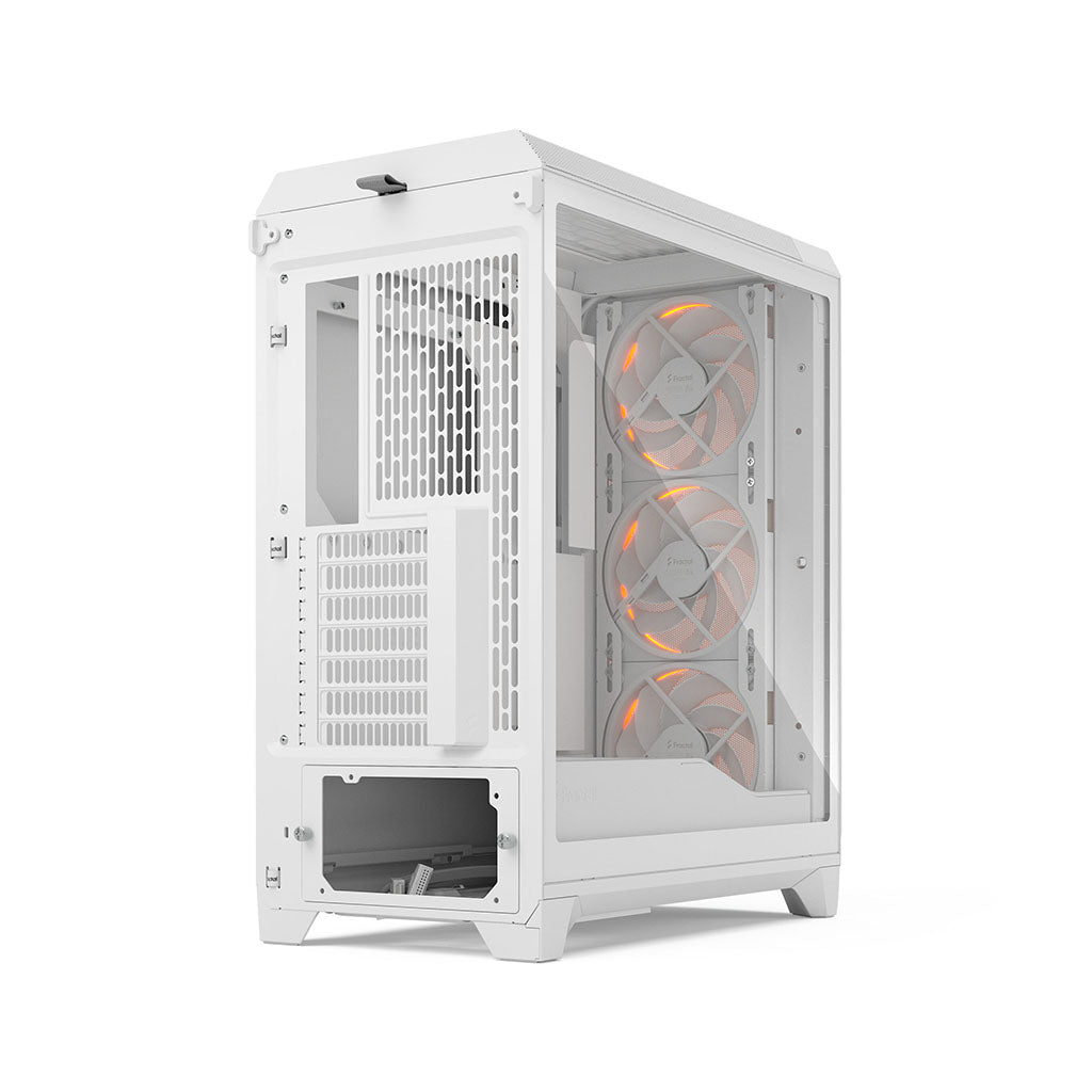Fractal Design Meshify 3 Tempered Glass E-ATX Mid Tower Case - White RGB TG Clear Tint(FD-C-MES3A-07) - 8