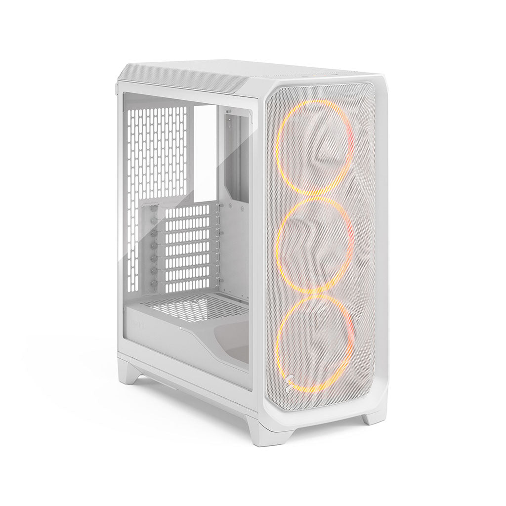 Fractal Design Meshify 3 Tempered Glass E-ATX Mid Tower Case - White RGB TG Clear Tint(FD-C-MES3A-07) - 6