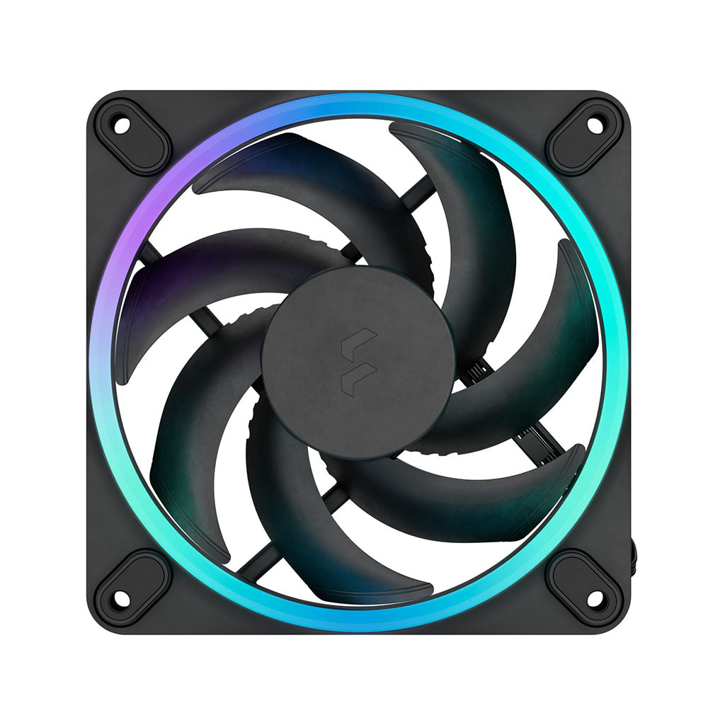 Fractal Design Momentum 12 RGB 120mm PWM Fan - 3-Pack - Black(FD-F-MR1-1203) - 3