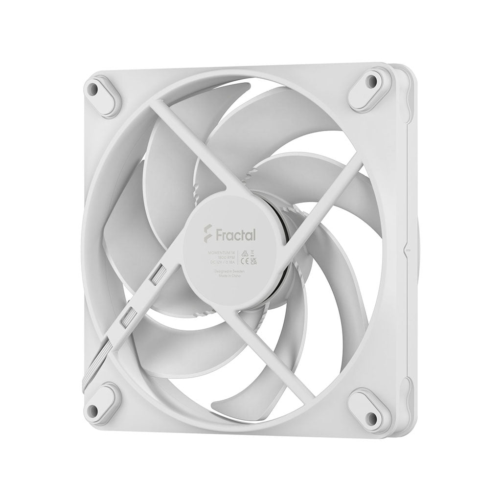 Fractal Design Momentum 14 140mm PWM Fan - White(FD-F-MO1-1402) - 2