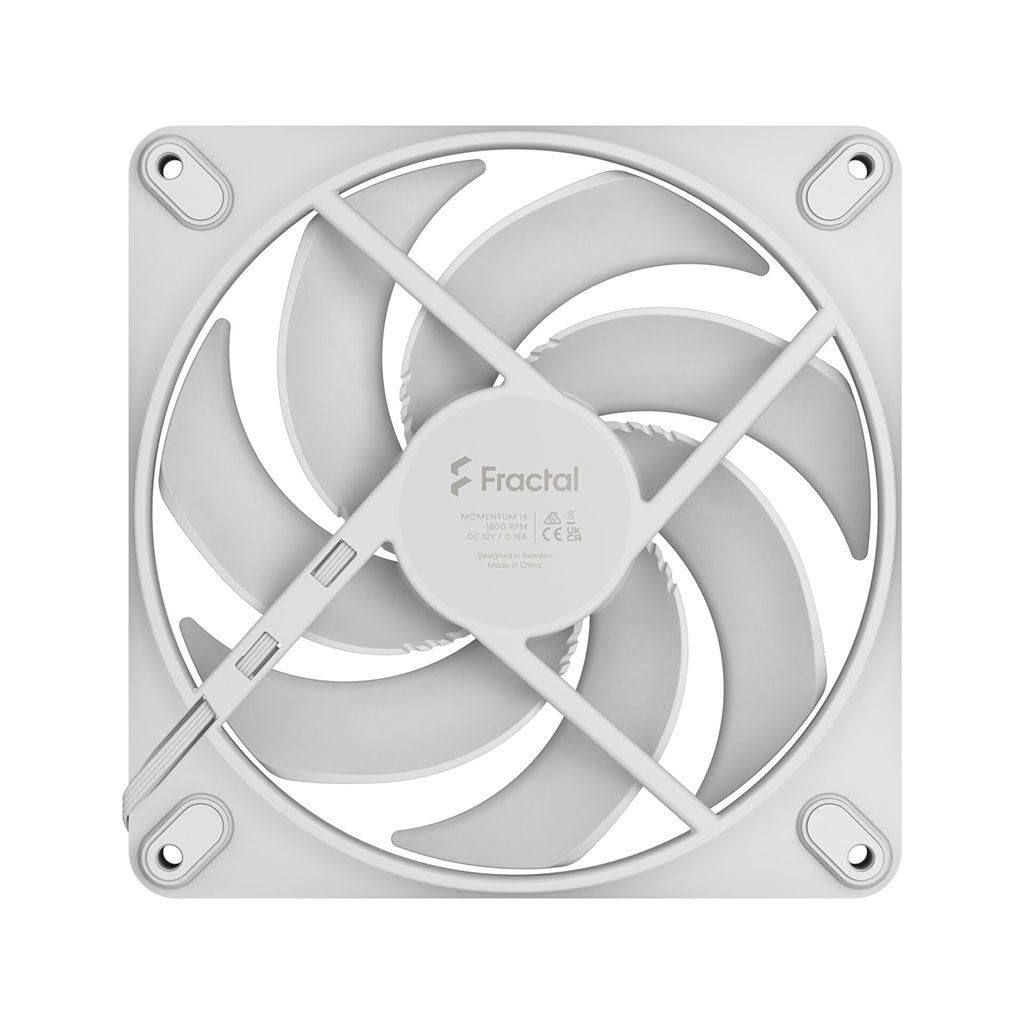 Fractal Design Momentum 14 140mm PWM Fan - White(FD-F-MO1-1402) - 4