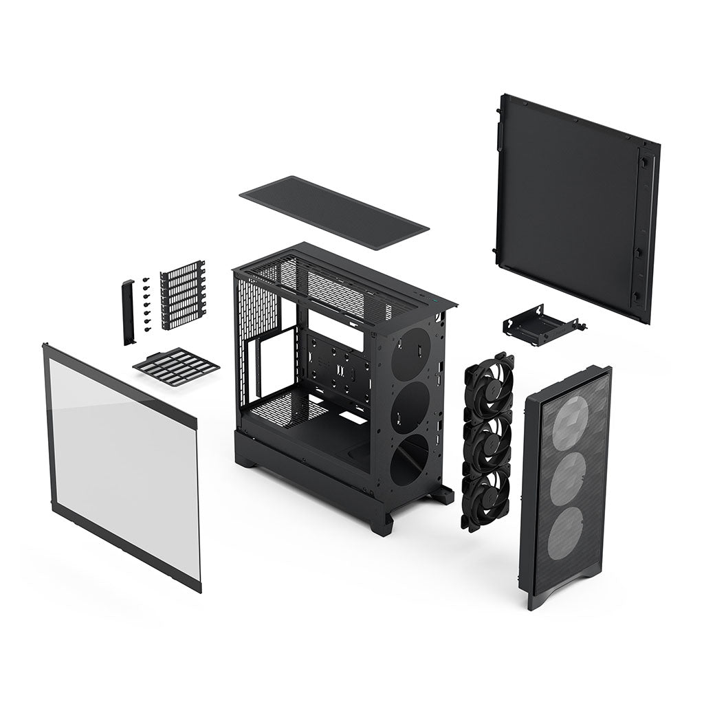 Fractal Design Pop 2 Air Tempered Glass ATX Mid Tower Case - Black TG Clear Tint(FD-C-POA2A-02) - 14
