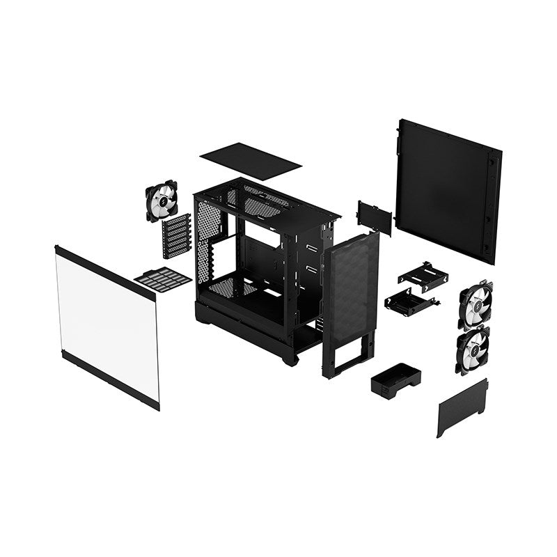 Fractal Design Pop Air RGB TG Clear Tint Mid-Tower ATX Case - Black(FD-C-POR1A-06) - 4
