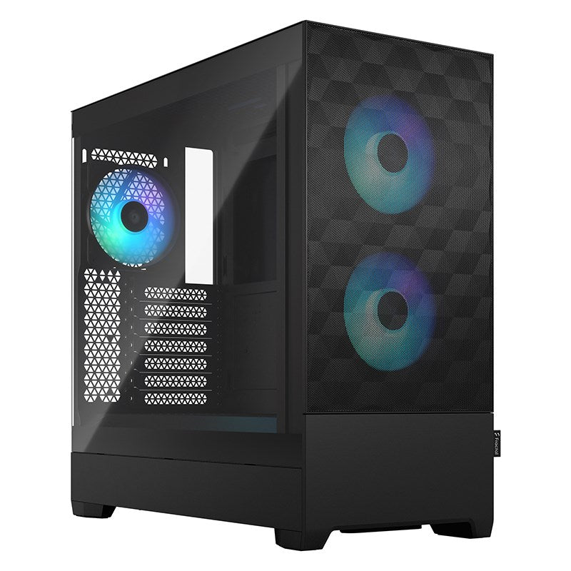 Fractal Design Pop Air RGB TG Clear Tint Mid-Tower ATX Case - Black(FD-C-POR1A-06) - 1