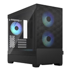 Fractal Design Pop Mini Air RGB TG Clear Tint Micro-ATX Case - Black(FD-C-POR1M-06) - 1
