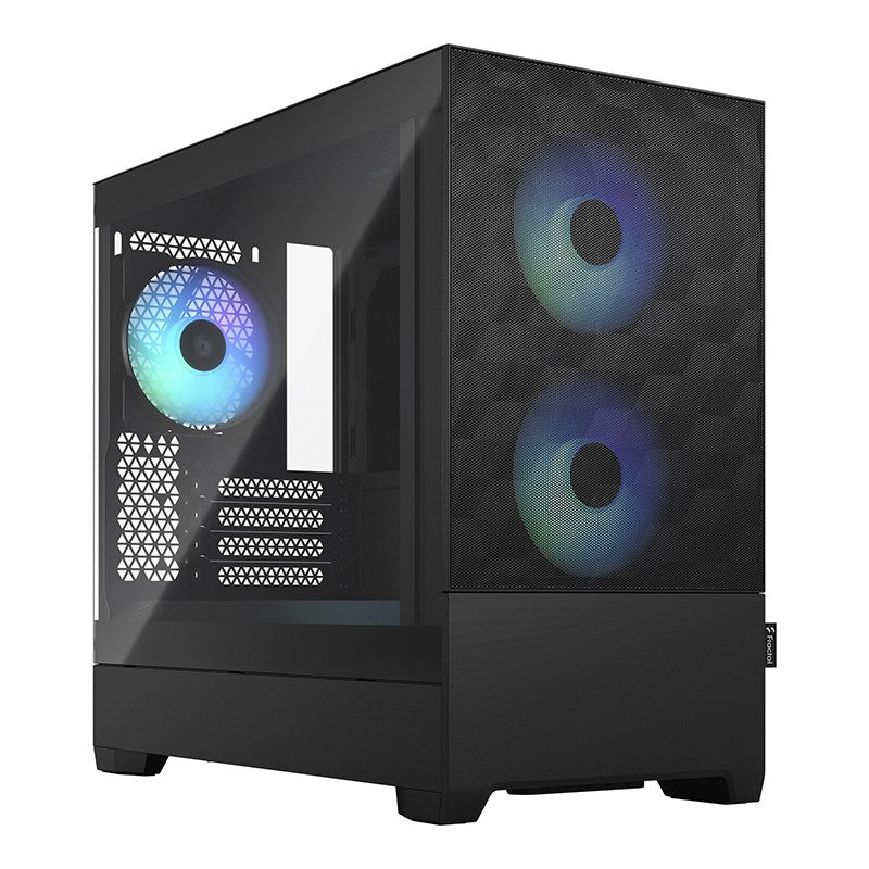 Fractal Design Pop Mini Air RGB TG Clear Tint Micro-ATX Case - Black(FD-C-POR1M-06) - 1