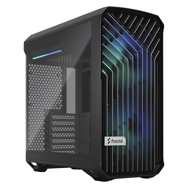Fractal Design Torrent Compact RGB Light Tempered Glass E-ATX Case - Black(FD-C-TOR1C-02) - 1