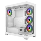 FSP M340 ARGB Tempered Glass Mid-Tower ATX Case - White(M340-WA) - 1