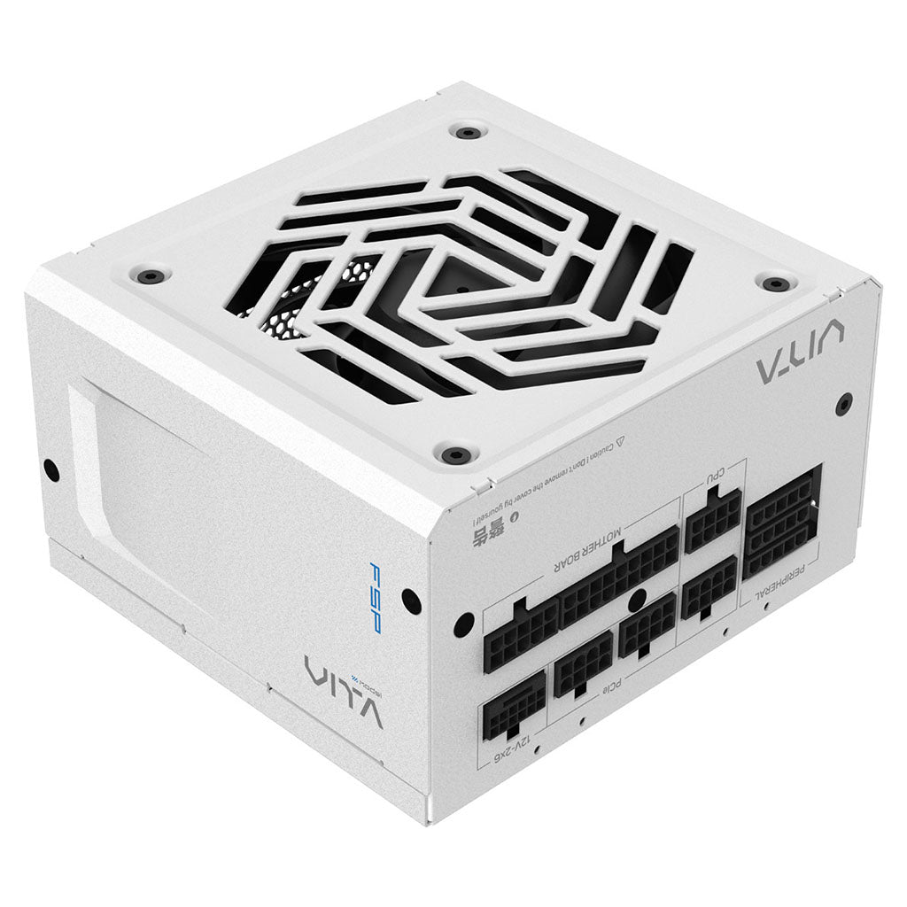 FSP VITA GM 1000W 80+ Gold PCIe 5.1 ATX 3.1 Fully-Modular Power Supply - White(VITA-1000GM White) - 1