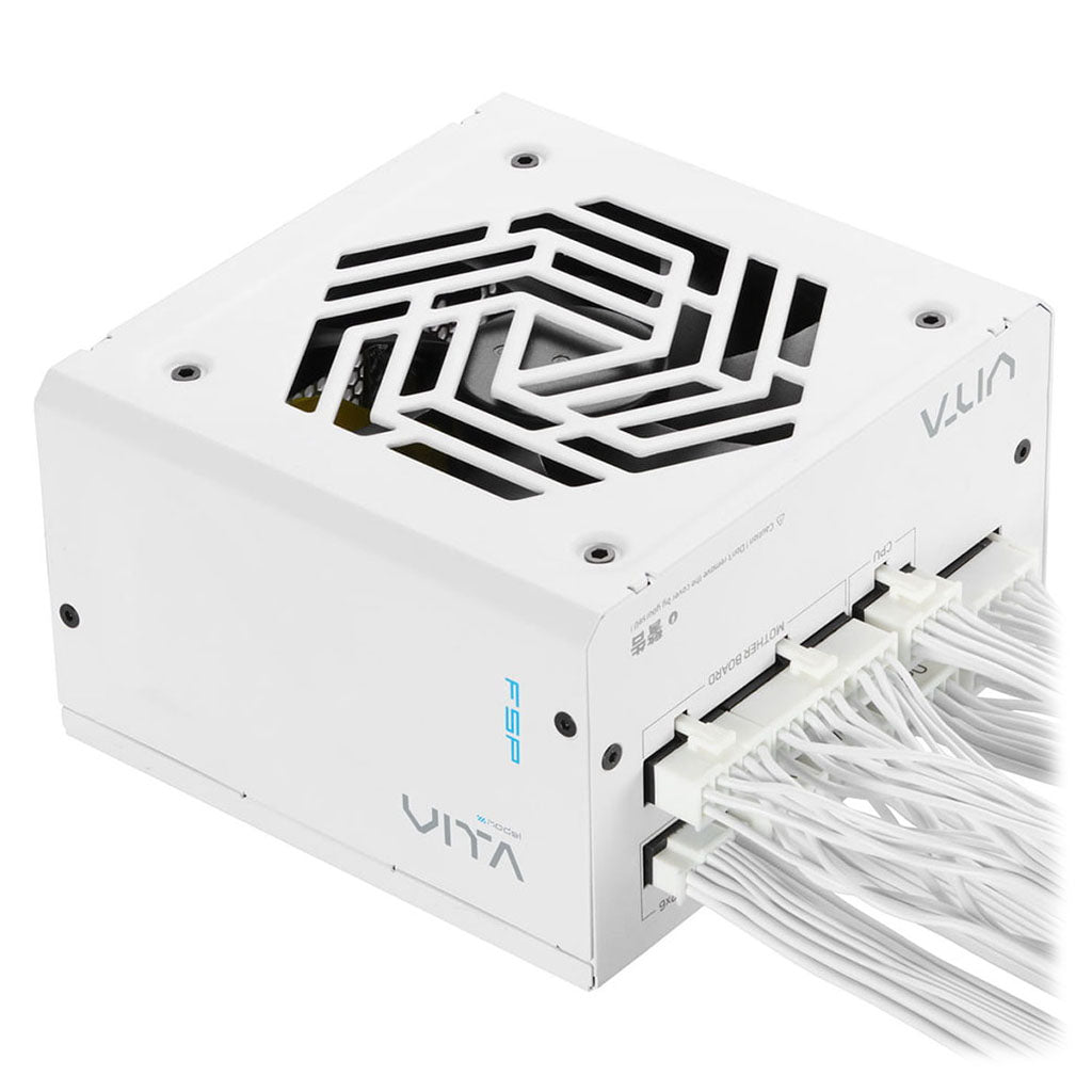FSP VITA GM 1000W 80+ Gold PCIe 5.1 ATX 3.1 Fully-Modular Power Supply - White(VITA-1000GM White) - 6