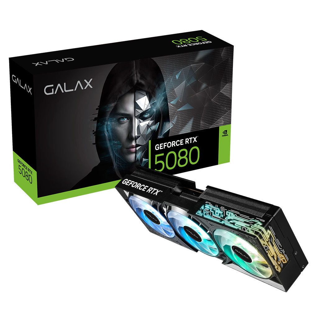 GALAX GeForce RTX 5080 1-Click OC 16GB Video Card - Black(58NZN6MDBBOC) - 1