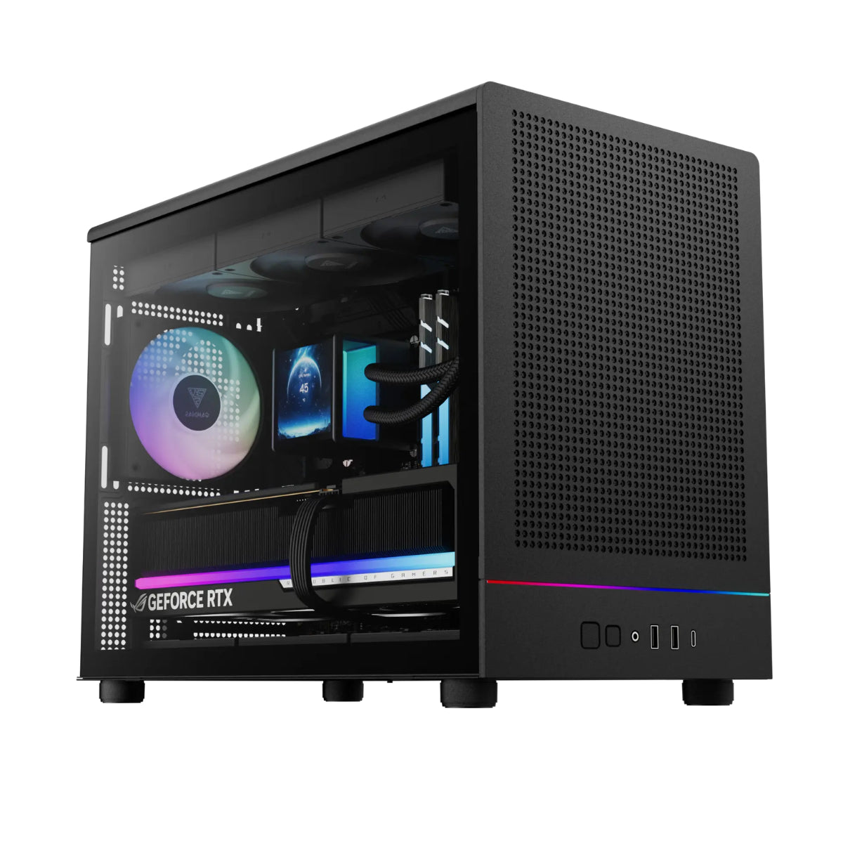 Gamdias ATHENA M4M Tempered Glass Micro ATX Case(CASEGDAM4M) - 4