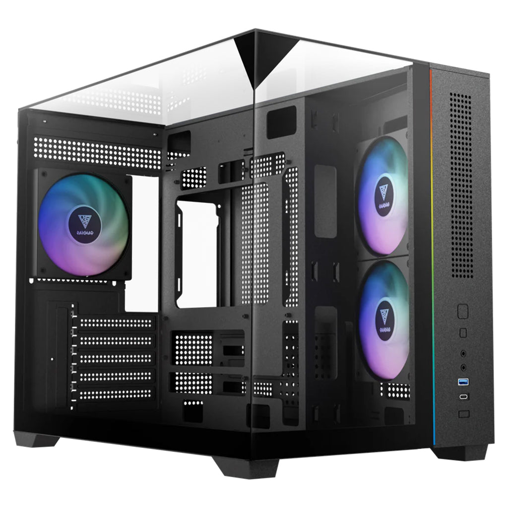 Gamdias ATLAS M3M Tempered Glass Panel Micro ATX Case(CASEGDATLM3M) - 1