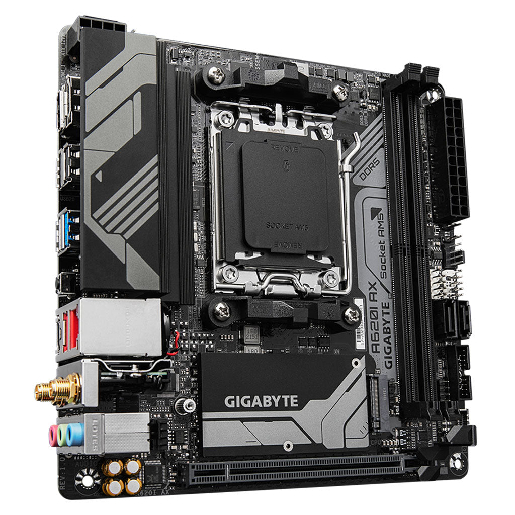 Gigabyte A620I AX DDR5 AM5 Mini-ITX Motherboard(A620I AX) - 3