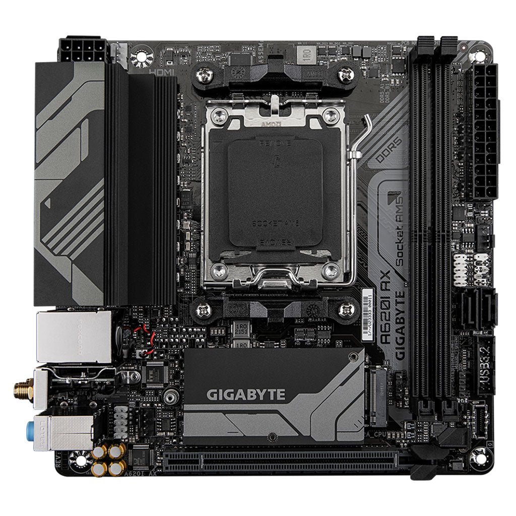 Gigabyte A620I AX DDR5 AM5 Mini-ITX Motherboard(A620I AX) - 2
