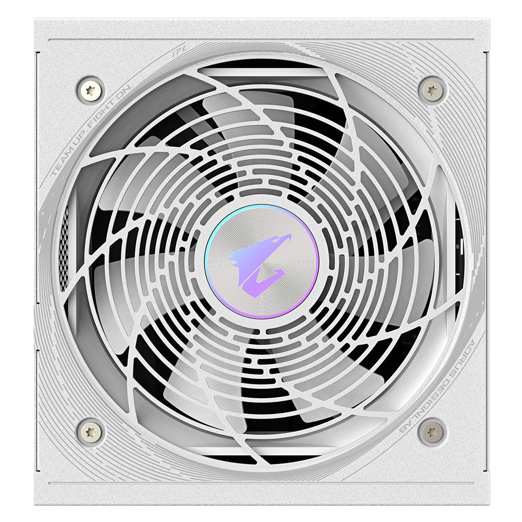 Gigabyte AORUS ELITE 1000W 80+ Platinum PCIe 5.0 ATX 3.1 Fully Modular ATX Power Supply - Ice(GP-AE1000PM PG5 ICE) - 5