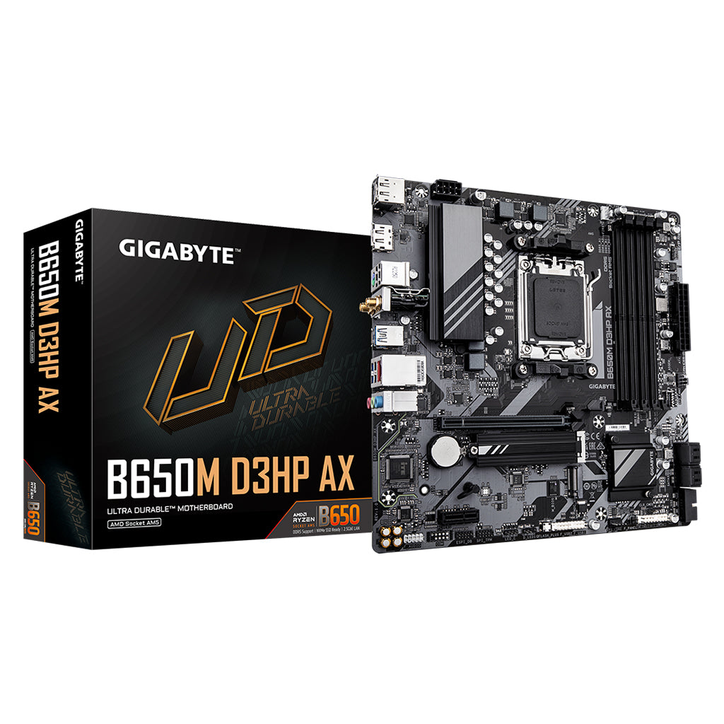 Gigabyte B650M D3HP AX DDR5 AM5 Micro-ATX Motherboard(B650M D3HP AX) - 1