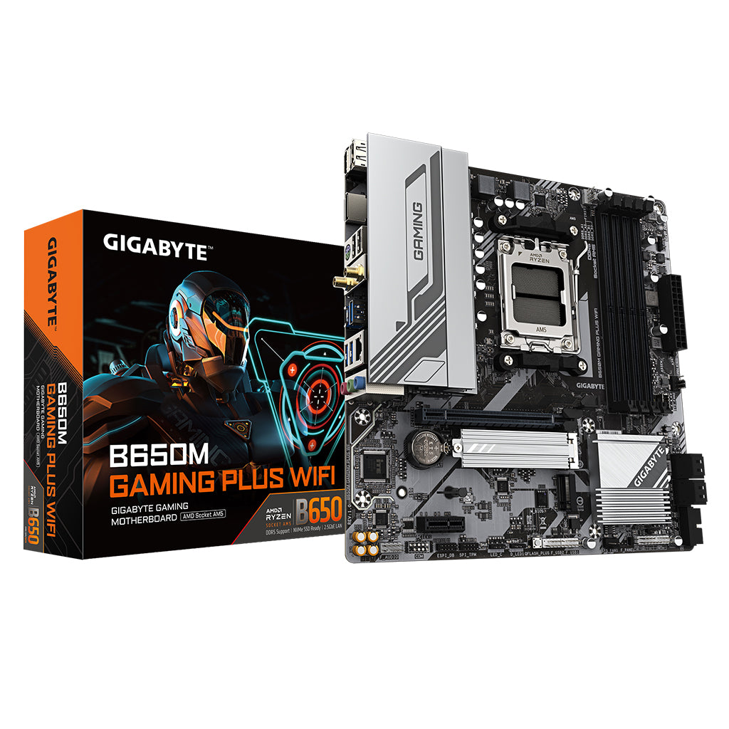 Gigabyte B650M GAMING PLUS WIFI AM5 Micro-ATX Motherboard(B650M GAMING PLUS WIFI) - 1