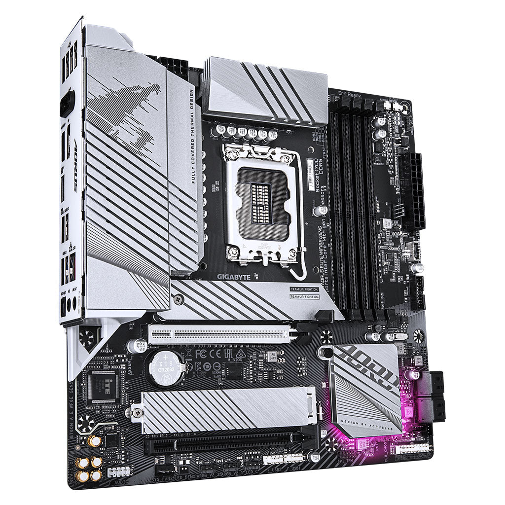 Gigabyte B760M AORUS ELITE WIFI 6E GEN 5 Intel LGA 1700 Micro-ATX Motherboard(B760M A E WF6E GEN5) - 2