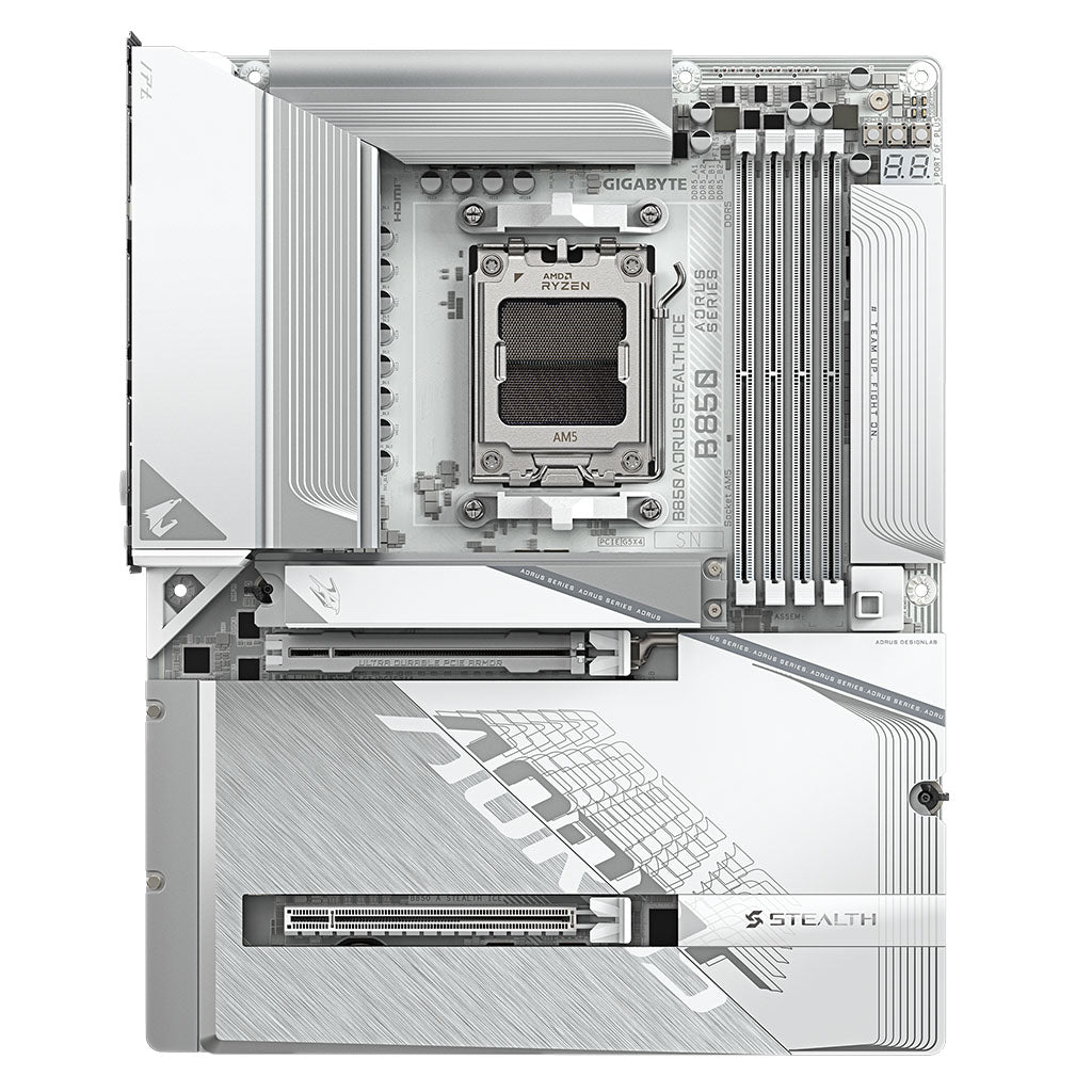 Gigabyte B850 AORUS STEALTH ICE DDR5 AM5 ATX Motherboard(B850 A STEALTH ICE) - 3