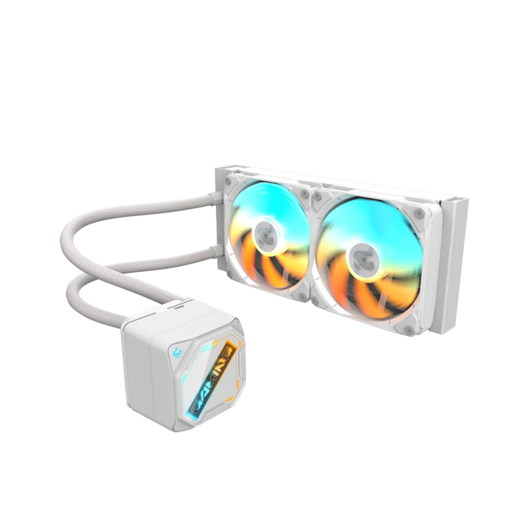 Gigabyte GAMING 240 ICE 240mm ARGB AIO Liquid CPU Cooler - White(GP-GIGABYTE GME 240I) - 1