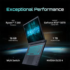 Gigabyte Gaming A16 16" 165Hz WUXGA Laptop Ryzen 7 260 16GB 1TB RTX5070 W11H(GAMING A16 3WHK3AU894SH) - 10