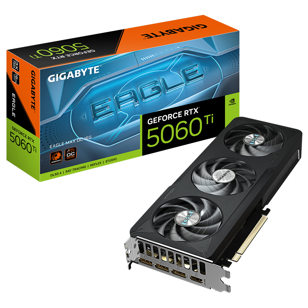 Gigabyte GeForce RTX 5060 Ti EAGLE MAX OC 16GB Video Card(GV-N506TEAGLEMAX OC-16GD) - 1
