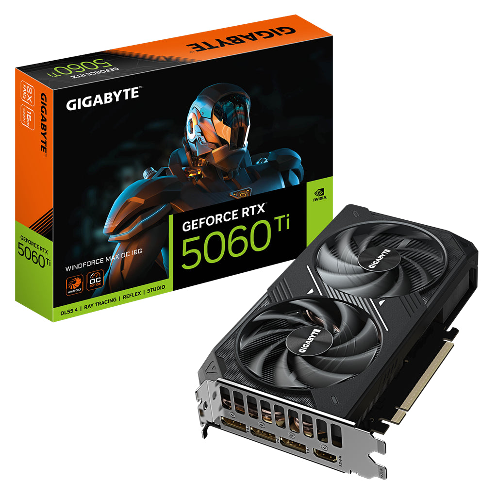 Gigabyte GeForce RTX 5060 Ti WINDFORCE MAX OC 16GB Video Card(GV-N506TWF2MAX OC-16GD) - 1