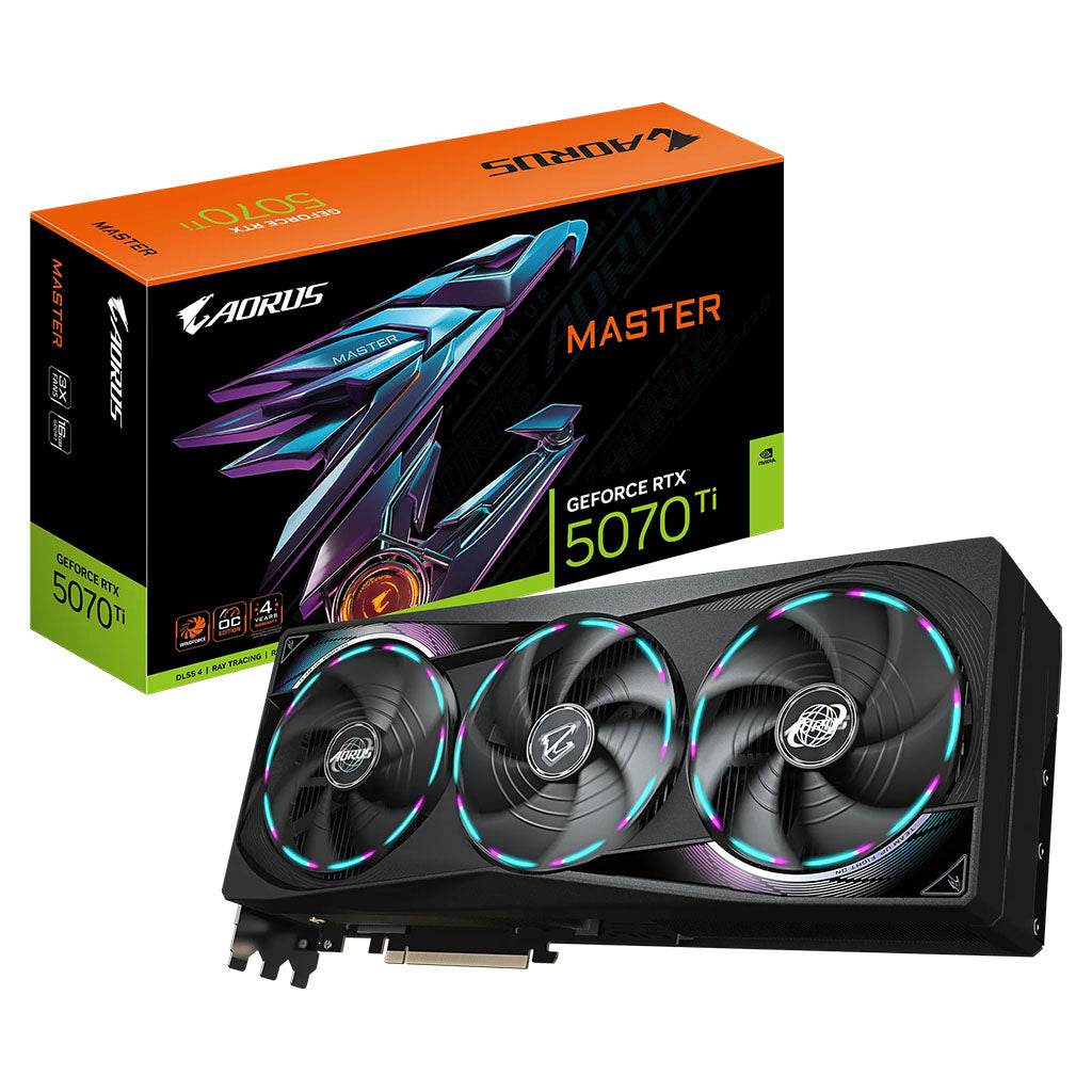 Gigabyte GeForce RTX 5070 Ti AORUS MASTER 16GB Video Card(GV-N507TAORUS M-16GD) - 1