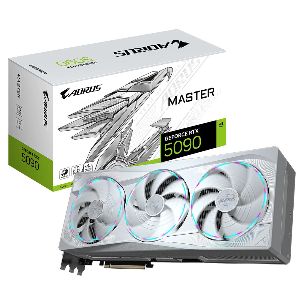 Gigabyte GeForce RTX 5090 AORUS MASTER ICE 32GB Video Card(GV-N5090AORUSM ICE-32GD) - 1