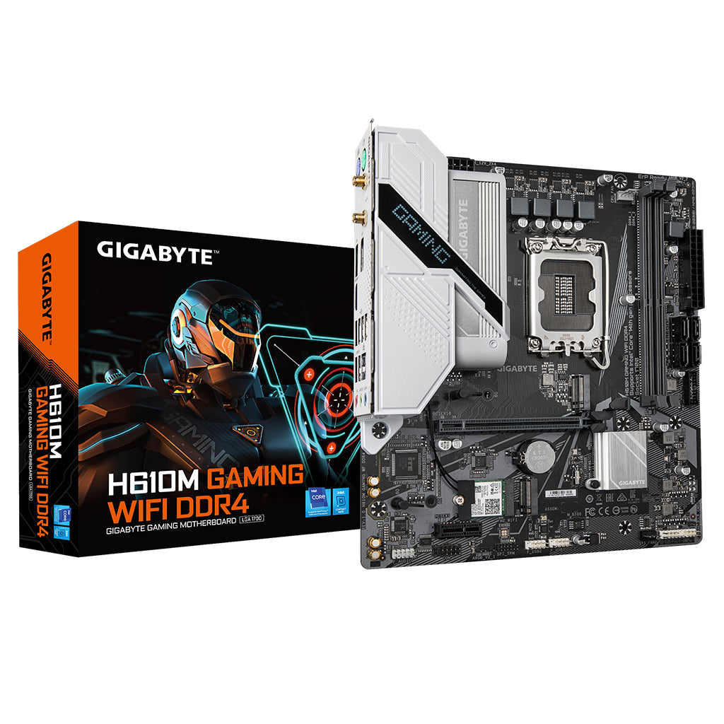 Gigabyte H610M GAMING WIFI DDR4 Intel LGA 1700 Micro-ATX Motherboard(H610M GAMING WF DDR4) - 1