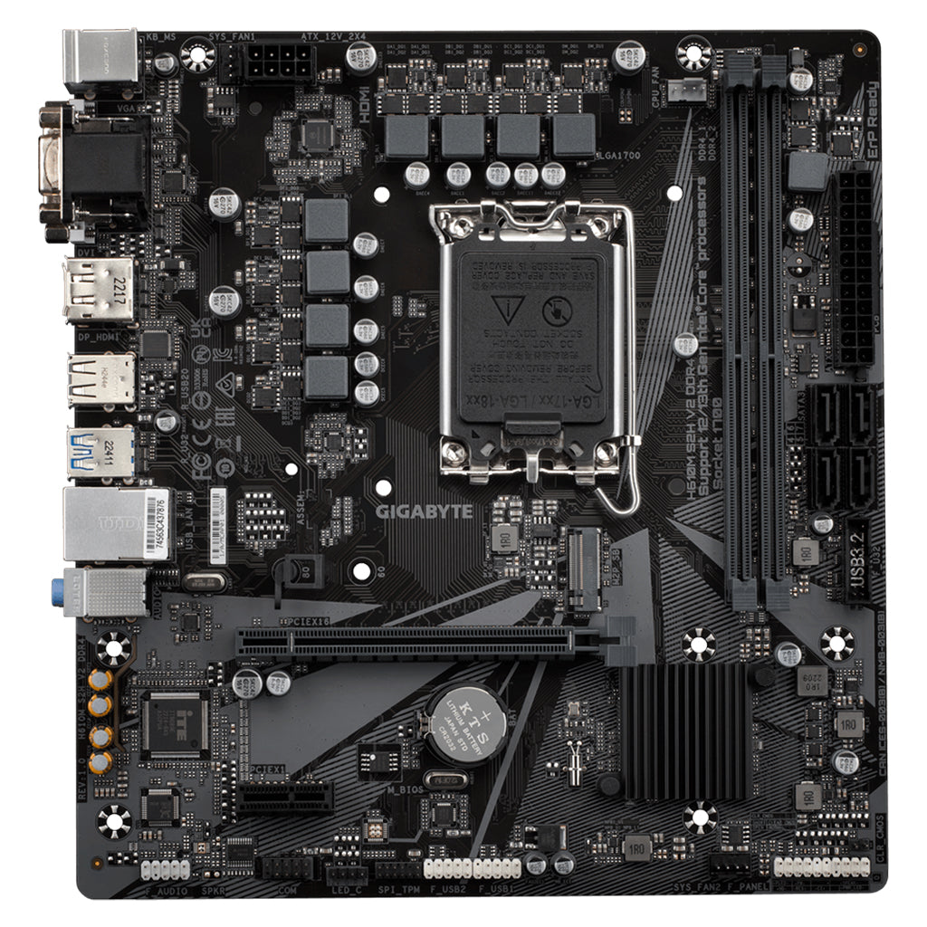 Gigabyte H610M S2H V2 DDR4 LGA1700 Micro ATX Motherboard(H610M S2H V2 DDR4) - 2
