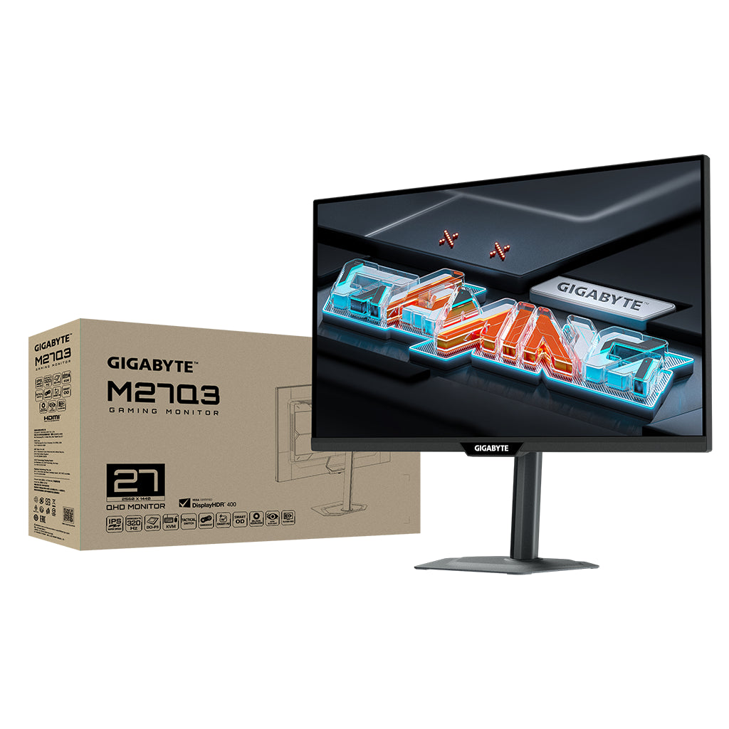 Gigabyte M27Q3 27" 320Hz QHD 1ms HDR400 G-Sync Compatible IPS Gaming Monitor(M27Q3) - 7