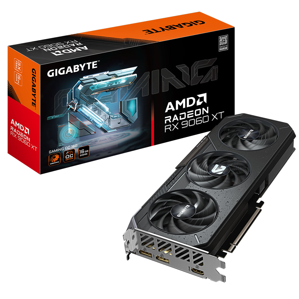 Gigabyte Radeon RX 9060 XT GAMING OC 16GB Video Card(GV-R9060XTGAMING OC-16GD) - 1