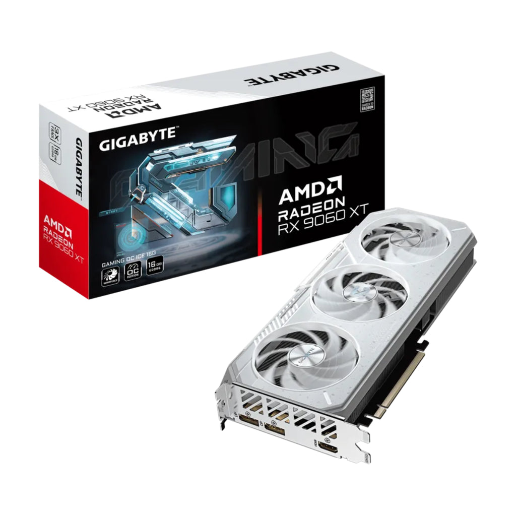 Gigabyte Radeon RX 9060 XT GAMING OC ICE 16GB Video Card(GV-R906XGAMINGOCICE-16GD) - 1