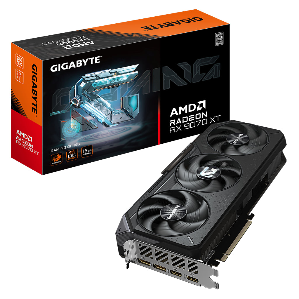 Gigabyte Radeon RX 9070 XT GAMING OC 16GB GDDR6 Video Card(GV-R9070XTGAMING OC-16GD) - 1