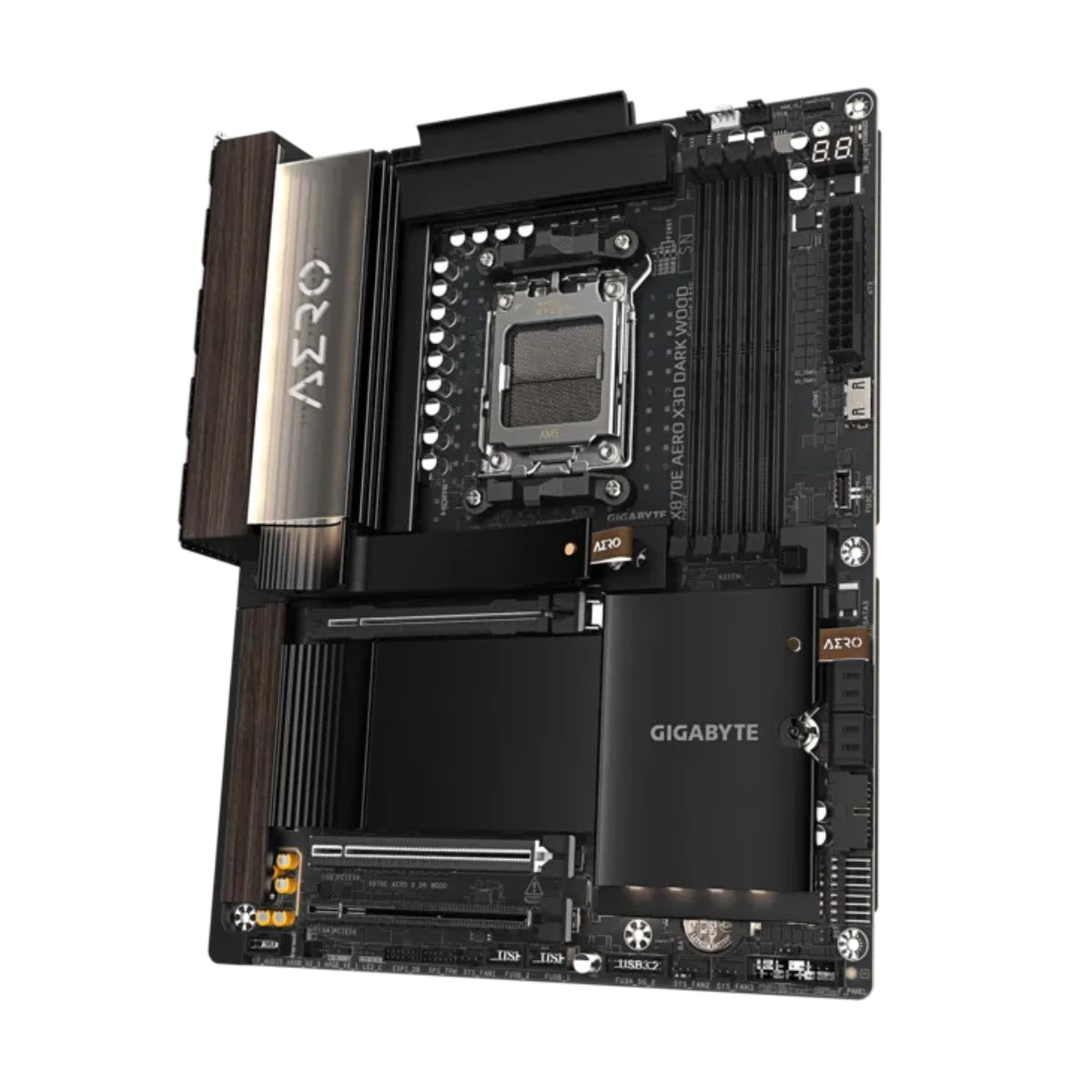 Gigabyte X870E AERO X3D DARK WOOD AM5 ATX Motherboard(X870E AERO X3D DARK WOOD) - 3