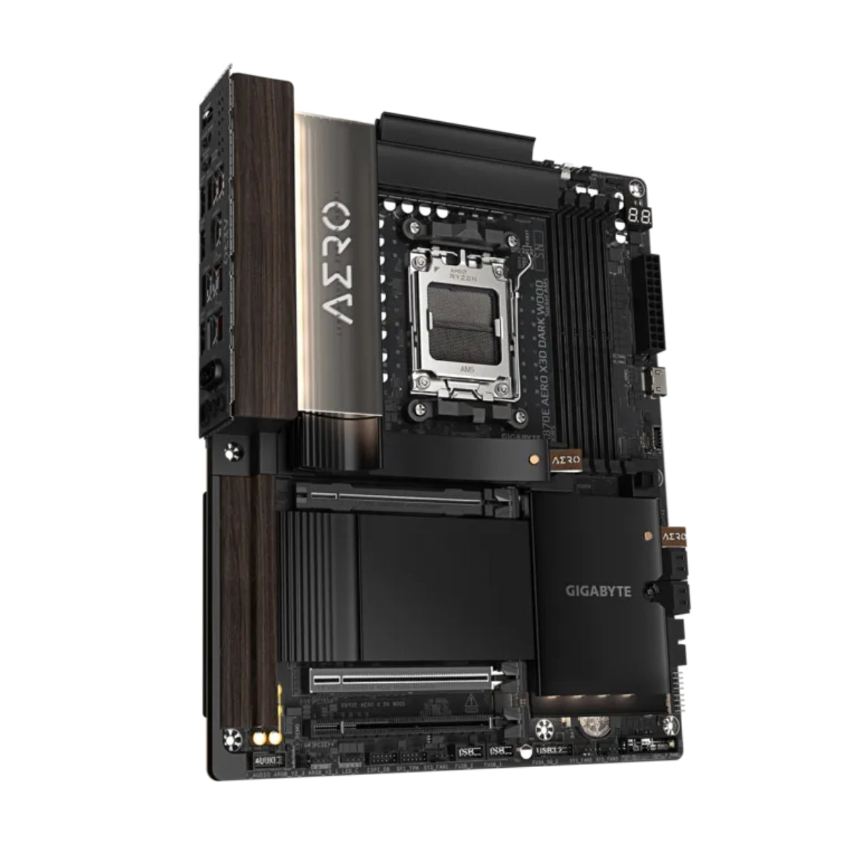 Gigabyte X870E AERO X3D DARK WOOD AM5 ATX Motherboard(X870E AERO X3D DARK WOOD) - 4