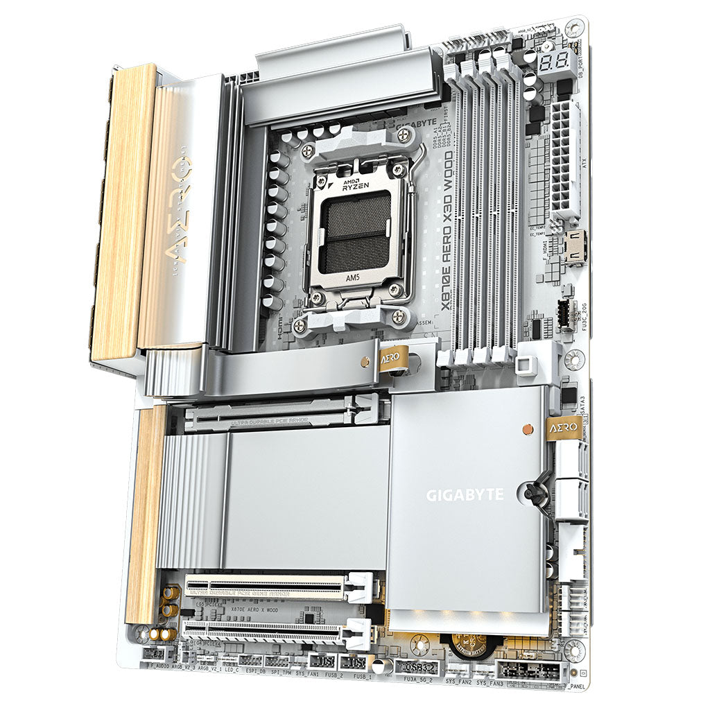 Gigabyte X870E AERO X3D WOOD AM5 ATX Motherboard(X870E AERO X3D WOOD) - 3