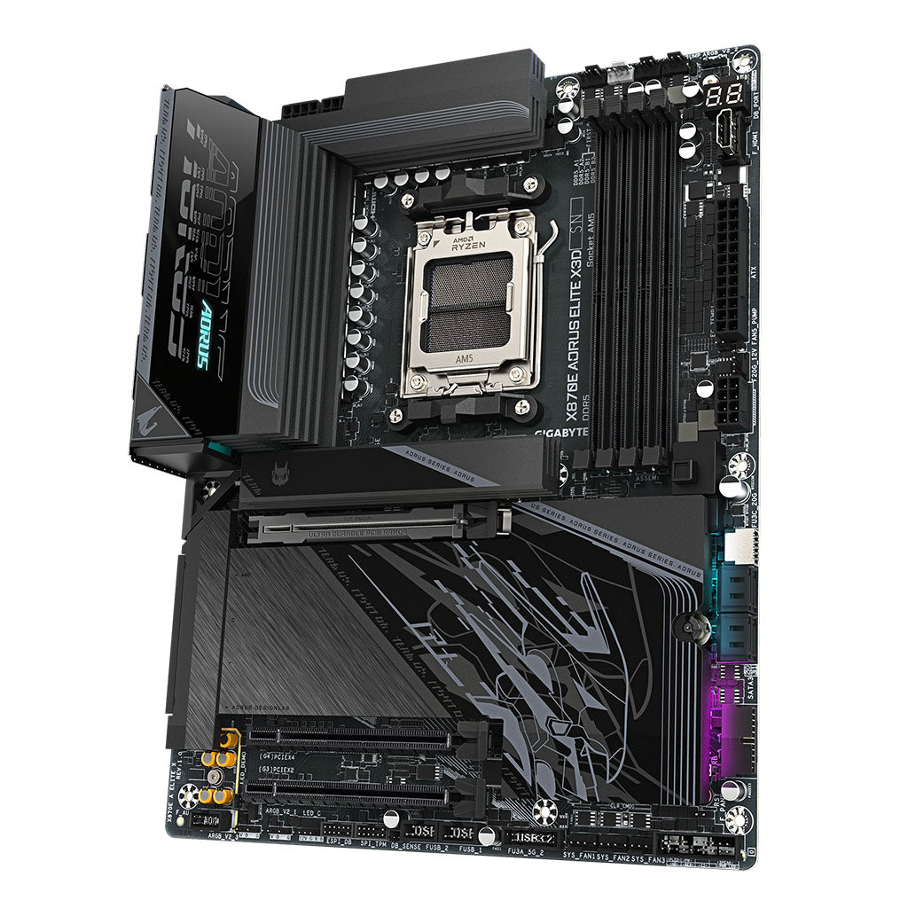 Gigabyte X870E AORUS ELITE X3D AM5 ATX Motherboard(X870E AORUS ELITE X3D) - 4
