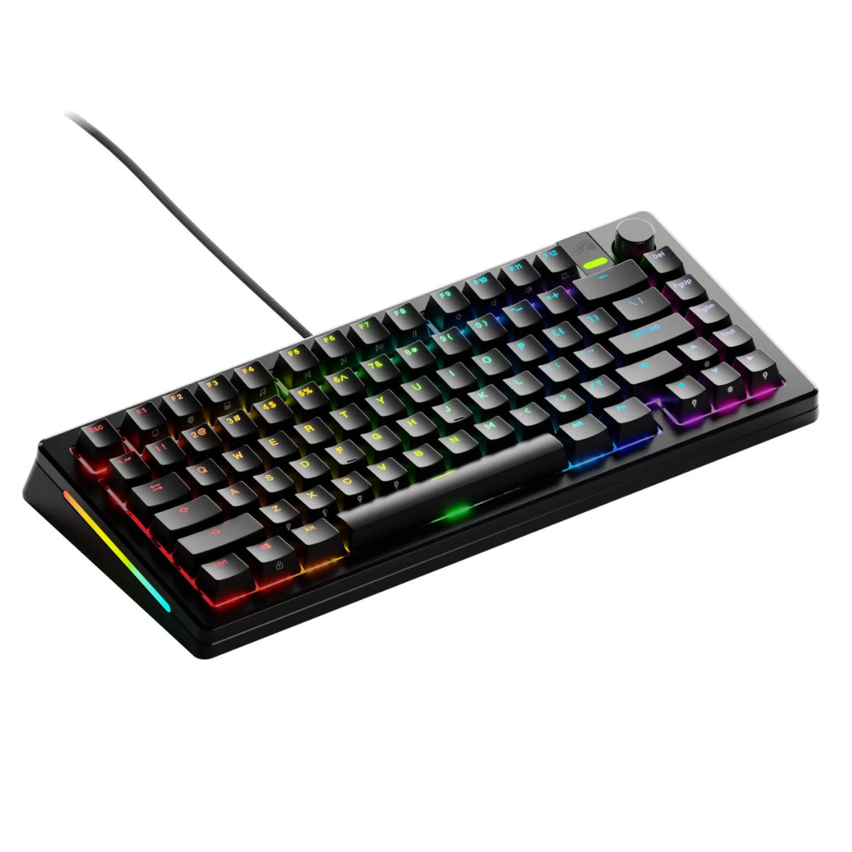 Glorious GMMK 3 PRO 75% Prebuilt Wired Mechanical Keyboard Fox Switches - Black(GLO-KB-GMMK3-PRO-75-PB-FOX-W-B) - 1