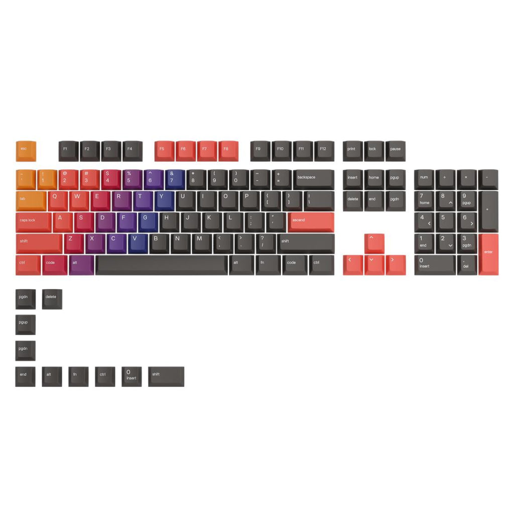 Glorious GPBT 114-Keys Keycap Set - Celestial Fire(GLO-KC-GPBT-CF) - 1