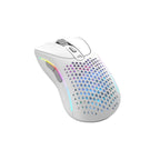 Glorious Model D 2 Wireless Ergonomic RGB BAMF 2.0 Optical Gaming Mouse - White(GLO-MS-DWV2-MW) - 1