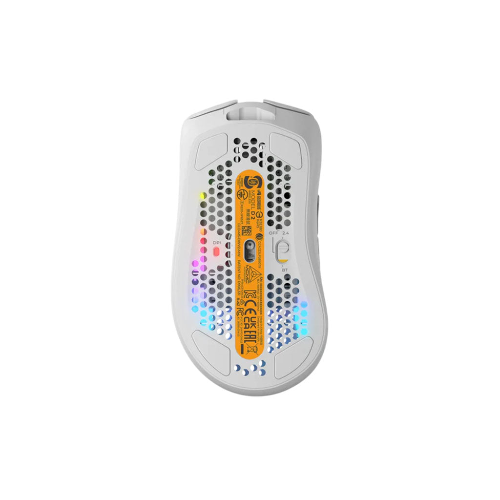 Glorious Model D 2 Wireless Ergonomic RGB BAMF 2.0 Optical Gaming Mouse - White(GLO-MS-DWV2-MW) - 2