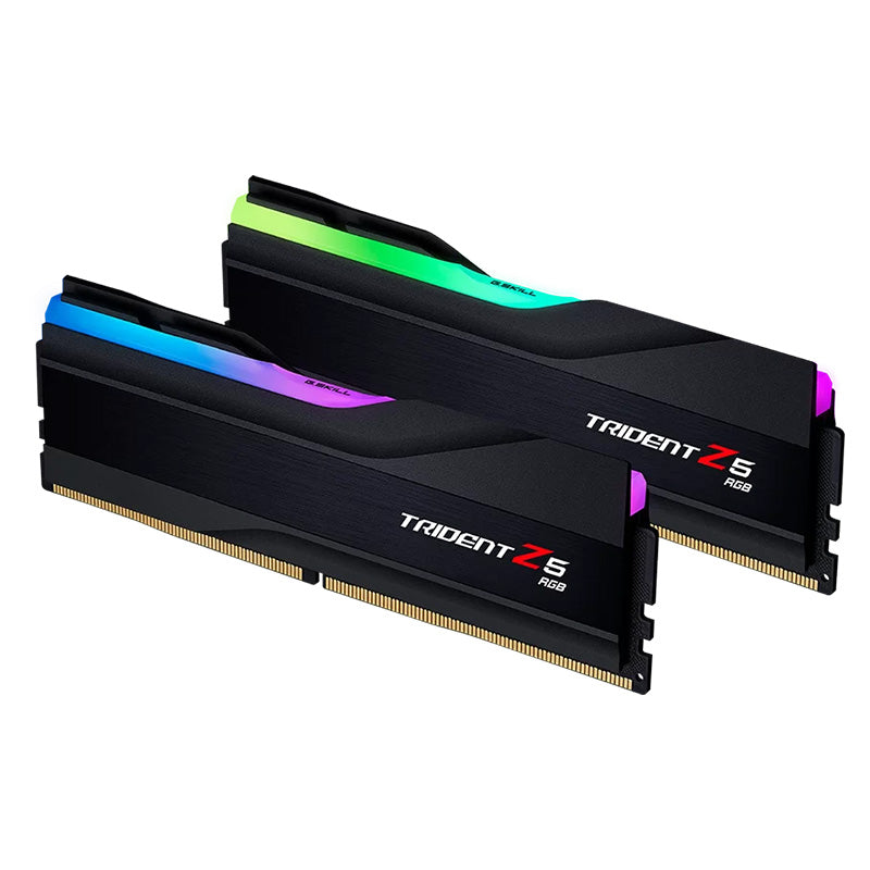 G.Skill Trident Z5 RGB 32GB (2x 16GB) DDR5 6000MHz CL30 Desktop Memory - Black(F5-6000J3040F16GX2-TZ5RK) - 2