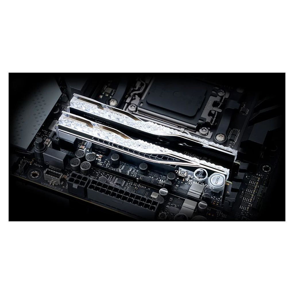 G.Skill Trident Z5 Royal Neo RGB 32GB (2x 16GB) DDR5 6000MHz CL28 AMD Desktop Memory - Silver(F5-6000J2836G16GX2-TR5NS) - 5