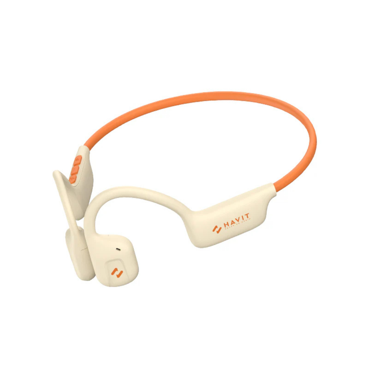 Havit E510BT Freego1 Air Open Ear Air Conduction Headphones - Beige(E510BT-BGE) - 1